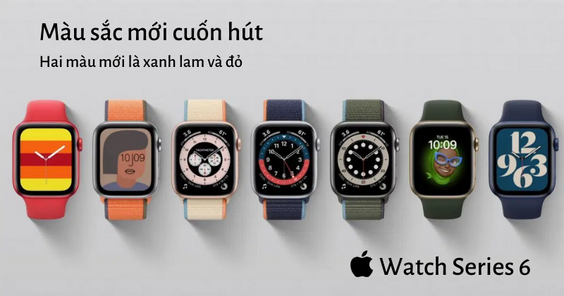 Màu sắc apple watch series 6